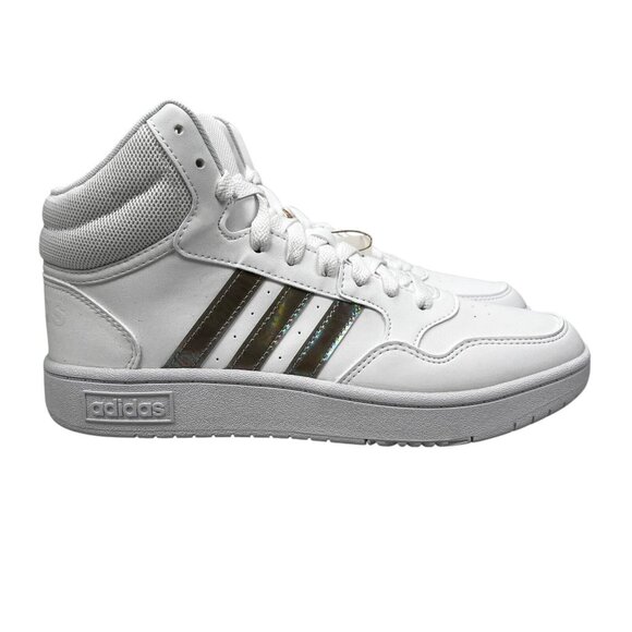 Adidas Hoops Mid White Basketball Shoes Youth Girl´s Sizes 4 - 6 (Y) GS Sneakers